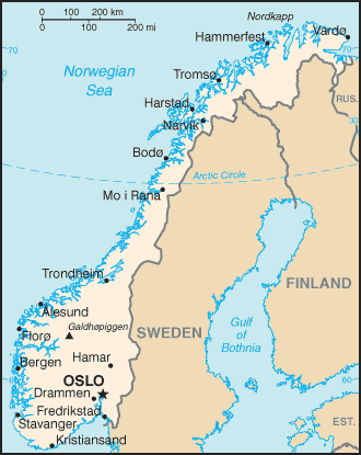 Norgeskart