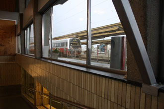 train on Trondheim trainstation